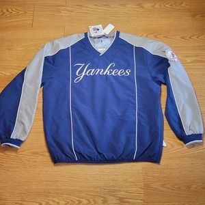 Genuine Merchandise MLB NY Yankees Men’s Pullover Windbreaker Sz Medium NWT